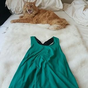 Green exercise top